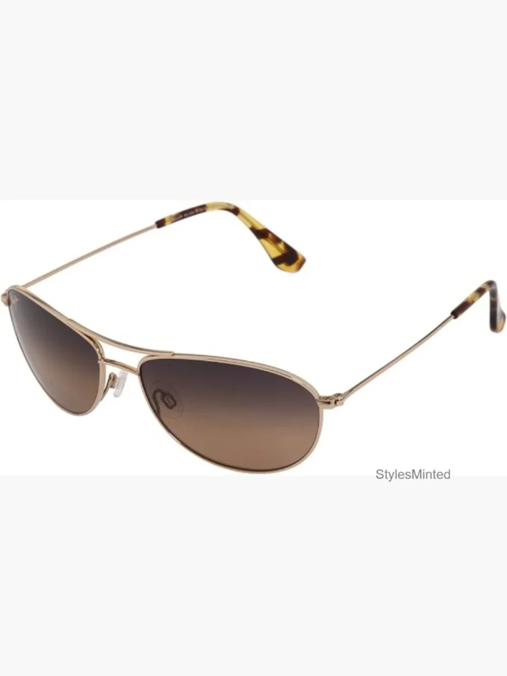 Polarized Aviator Sunglasses Titanium Frame Medium Fit UV Protection